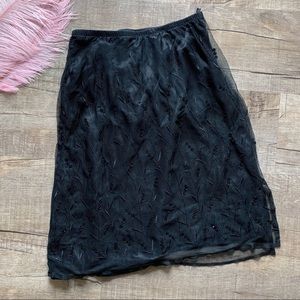 💙💙maxime Black Sequin Skirt